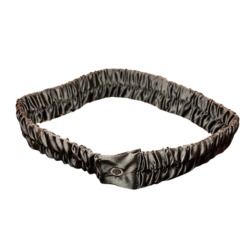 Noir Froband - Black satin hair tie